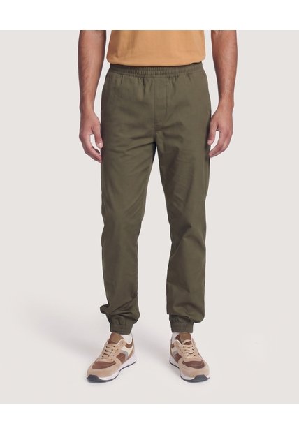 Jogger Plano Texturizado  Para Hombre Verde Ostu
