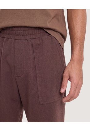 Bermuda Casual Para Hombre Café Ostu