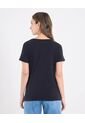 Camiseta  Para Mujer Manga Corta Cuello Redondo Color Negro Marca Ostu #40092674 de Ostu