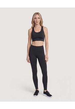 Top Deportivo Racerback  Para Mujer Negro Ostu