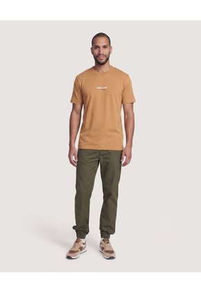 Jogger Plano Texturizado  Para Hombre Verde Ostu