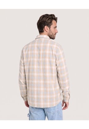 Camisa Leñadora Para Hombre Gris Ostu