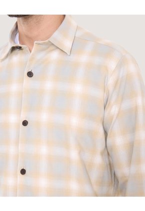 Camisa Leñadora Para Hombre Gris Ostu