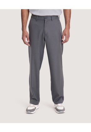 Pantalón Formal Regular Para Hombre Gris Ostu