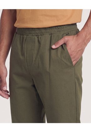 Jogger Plano Texturizado  Para Hombre Verde Ostu