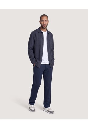Sobrecamisa Con Bolsillos Para Hombre Azul Ostu
