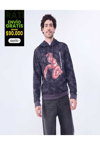 Hoodie Para Hombre Capitán América  De Hombre #60060515 Ostu Ostu