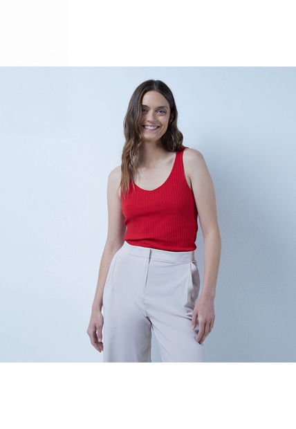 Camiseta Para Mujer Manga Sisa Color Rojo Marca Ostu #40091966