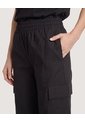 Pantalón Cargo Wide Leg  Para Mujer Negro Ostu de Ostu