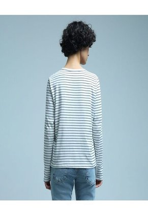 Camiseta Para Mujer Manga Larga Color Azul  Marca Ostu #40092023