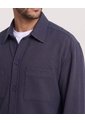 Sobrecamisa Con Bolsillos  Para Hombre Azul Ostu de Ostu