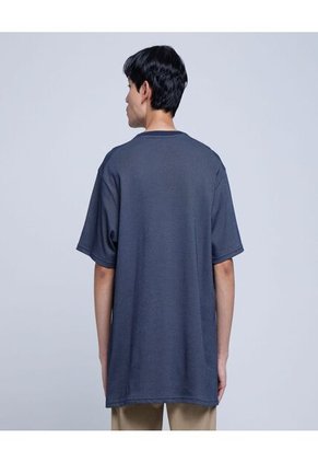 Camiseta Para Hombre Manga Corta Color Azul Marca Ostu #60091192