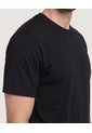 Camiseta Oversize Texturizada  Para Hombre Negro Ostu de Ostu