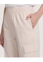 Pantalón Cargo Wide Leg  Para Mujer Beige Ostu de Ostu