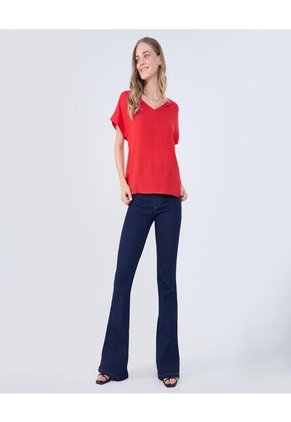 Jean Para Mujer Jeggings Flare Color Azul Marca Ostu #40160529