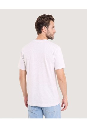 Camiseta Oversize Texturizada  Para Hombre Arena Ostu