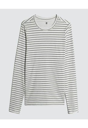 Camiseta Para Mujer Manga Larga Color Azul  Marca Ostu #40092023