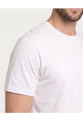 Camiseta Oversize Texturizada  Para Hombre Arena Ostu