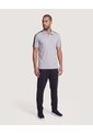 Polo Active Panel Contraste  Para Hombre Gris Ostu de Ostu