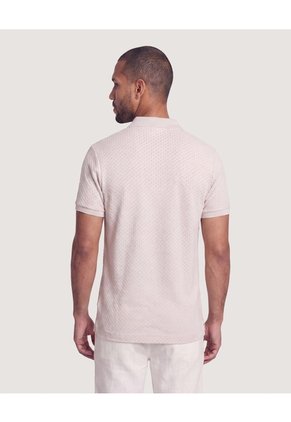 Polo Texturizada Para Hombre Naranja Ostu