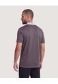Polo Active Panel Contraste  Para Hombre Gris Ostu de Ostu