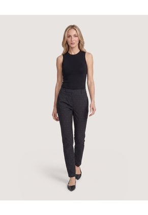 Camiseta Tejida Sin Mangas Para Mujer Negro Ostu