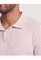Polo Texturizada  Para Hombre Naranja Ostu de Ostu