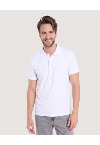 Polo Basica  Para Hombre Blanco Ostu Ostu