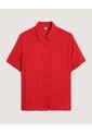 Camisa  Para Mujer Manga Corta Color Rojo Marca Ostu #40010367 de Ostu