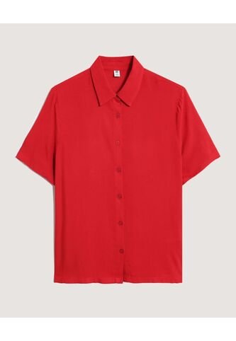 Camisa  Para Mujer Manga Corta Color Rojo Marca Ostu #40010367 Ostu