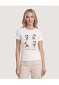 Camiseta Mickey Mouse Retro  Para Mujer Crema Ostu de Ostu