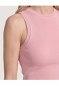 Camiseta Tejida Sin Mangas  Para Mujer Rosado Ostu de Ostu