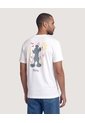 Camiseta Mickey Back Print  Para Hombre Crema Ostu de Ostu