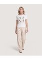 Camiseta Mickey Mouse Retro  Para Mujer Crema Ostu de Ostu