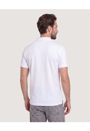 Polo Basica  Para Hombre Blanco Ostu
