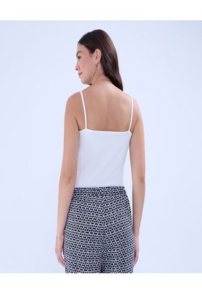 Top Para Mujer Top Color Crema Marca Ostu #40220380