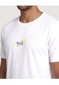 Camiseta Mickey Back Print  Para Hombre Crema Ostu de Ostu