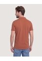 Polo Basica  Para Hombre Terracota Ostu de Ostu