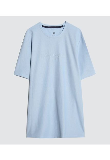 Camiseta Para Hombre Manga Corta Color Azul Claro Marca Ostu #60091342