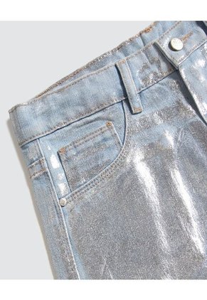 Jean Para Niña Wide-Leg Color Azul Claro Marca Ostu #90160081