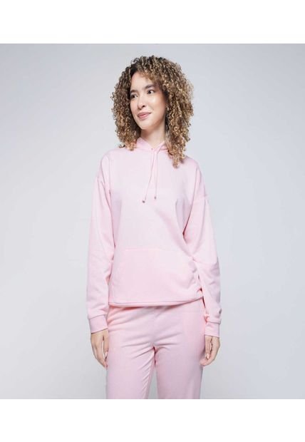 Buzo Para Mujer Hoodie Color Rosa Marca Ostu #40060372