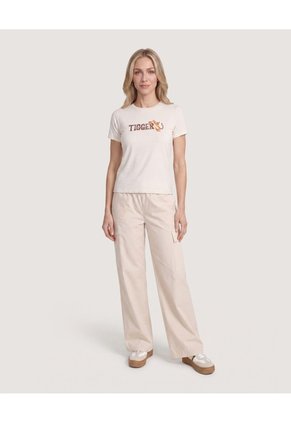 Camiseta Tigger Para Mujer Beige Ostu
