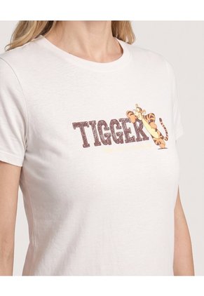Camiseta Tigger Para Mujer Beige Ostu