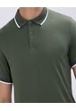 Polo Para Hombre Cuello Tejido Sin Bolsillo Color Verde  Marca Ostu #60110713 de Ostu