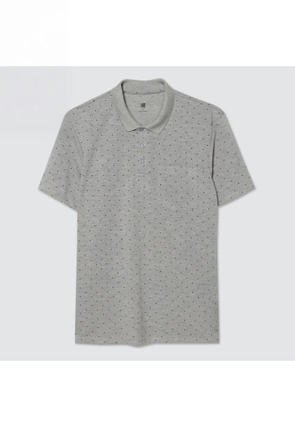 Polo Para Hombre Cuello Tejido Con Bolsillo Color Gris  Marca Ostu #60110575