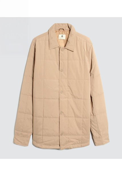 Chaqueta Para Hombre Acolchada Color Beige Marca Ostu #60080132