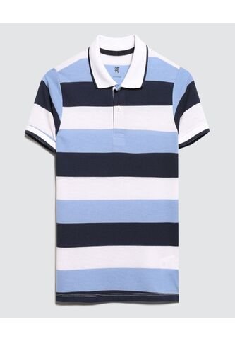 Polo Para Niño Manga Corta Color Blanco Marca Ostu #80110085 Ostu