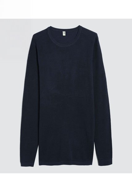 Saco Para Hombre Cuello Redondo Color Azul  Marca Ostu #60330033