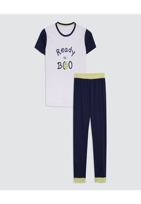 Pijama Para Niño M/C P/L Color Blanco Marca Ostu #80040076