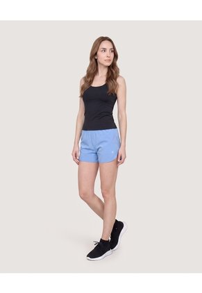 Top Largo Doble Vestibilidad  Para Mujer Negro Ostu